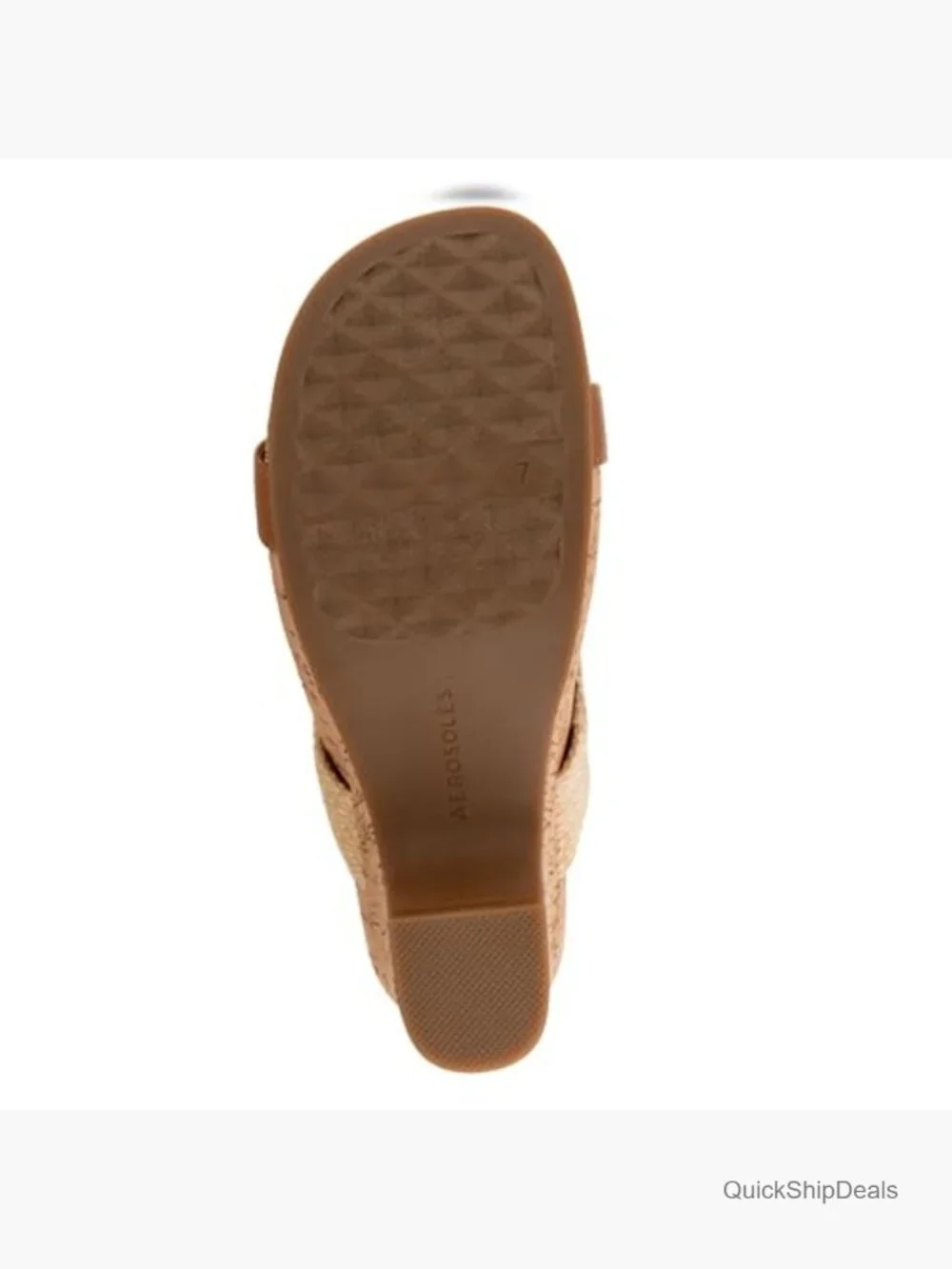 Wedge Sandals with Raffia Fabric, Cushioned Insole, Adjustable Buckle